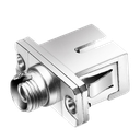 FC/UPC Female to SC/UPC Female Hybrid Simplex Single Mode/Multimode Copper Fiber Optic Adapter/Coupler with Flange