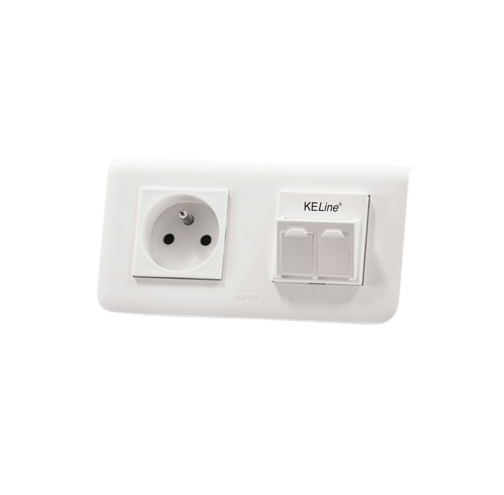 Modulo45 outlet 2 ports floor/duct-mounted