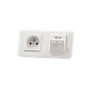 Modulo45 outlet 2 ports floor/duct-mounted