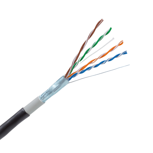 Outdoor / direct-buried FTP (F/UTP) cable 4x2xAWG24, Category 5E, 300 MHz